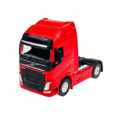 Zabawka model metalowy Welly tir Volvo FH czerwony 8027